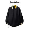 TOM ADAM 2025 Loose Casual Polo Neck Sweatshirt