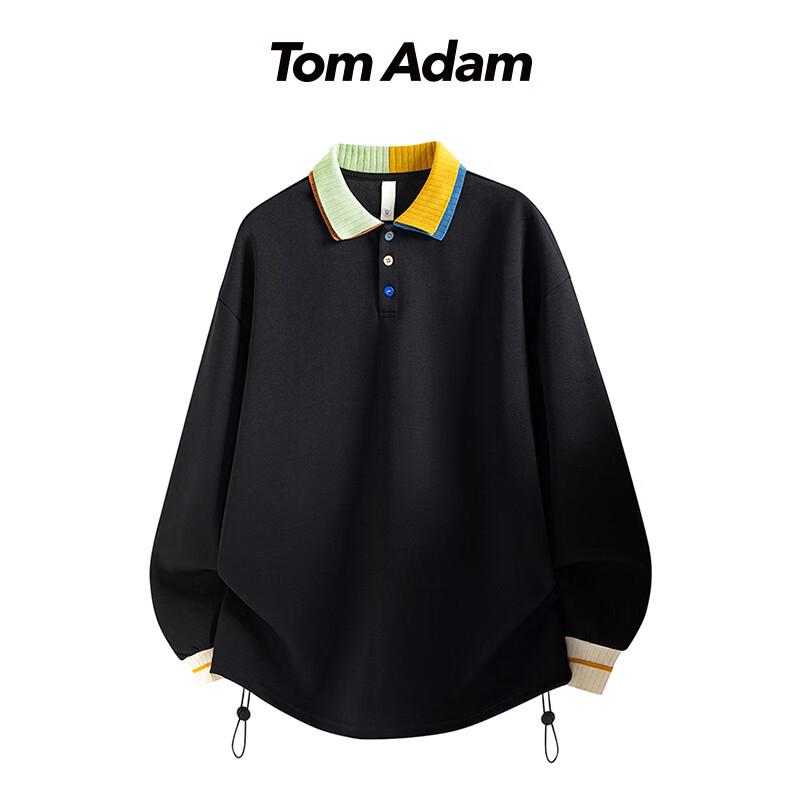 TOM ADAM 2025 Loose Casual Polo Neck Sweatshirt