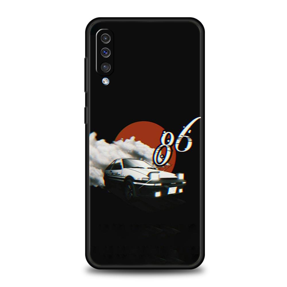 Initial D Car Phone Case for Samsung Galaxy A56 A36 A26 A16 A34 A24 A42 A22 A20 A12 A40 A30 A10 5G Soft TPU Cover Shell Fundas