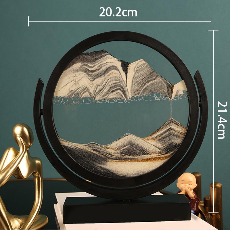 Creative Hourglass Liquid Quicksand Painting - Ideal Decoration for Office, Living Room, Bedside or as Birthday Gift