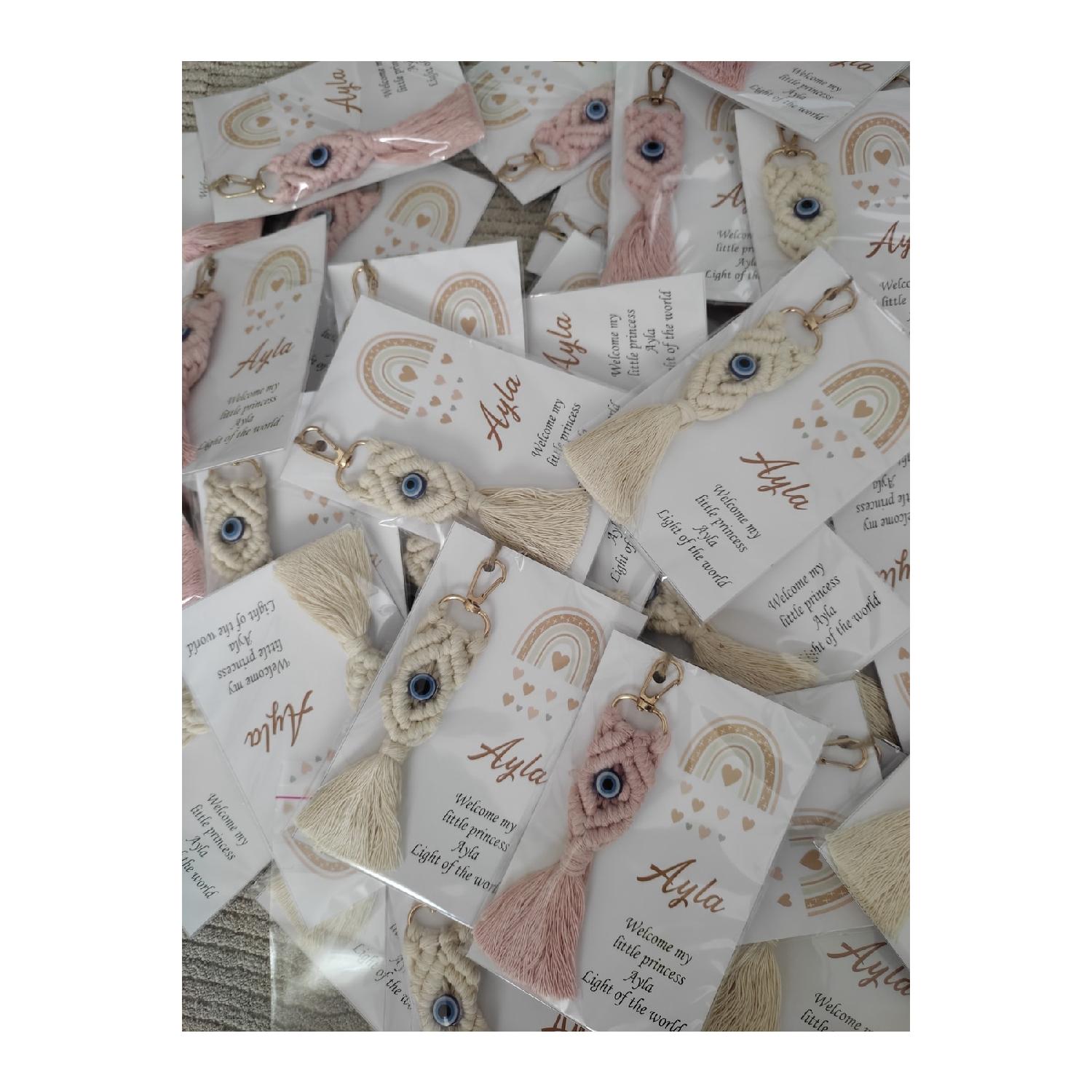 

Ручная вязка, 20 шт., брелки в стиле макраме, подарок на свадьбу, обещание хны - 20 шт.-