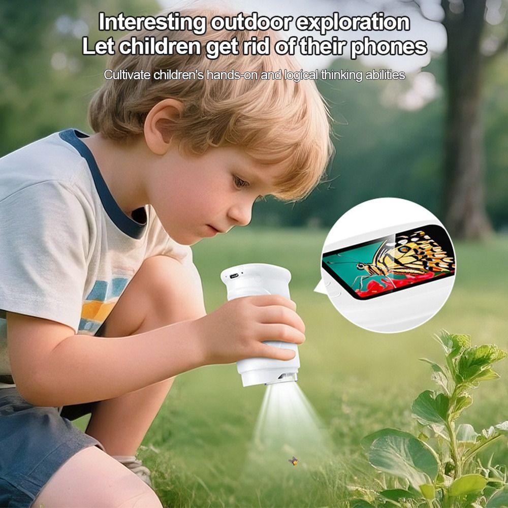 1000X Handheld Microscope for Kids HD 2 Inch Screen Digital Microscope Portable Take Pictures Kids Microscope Science Discovery