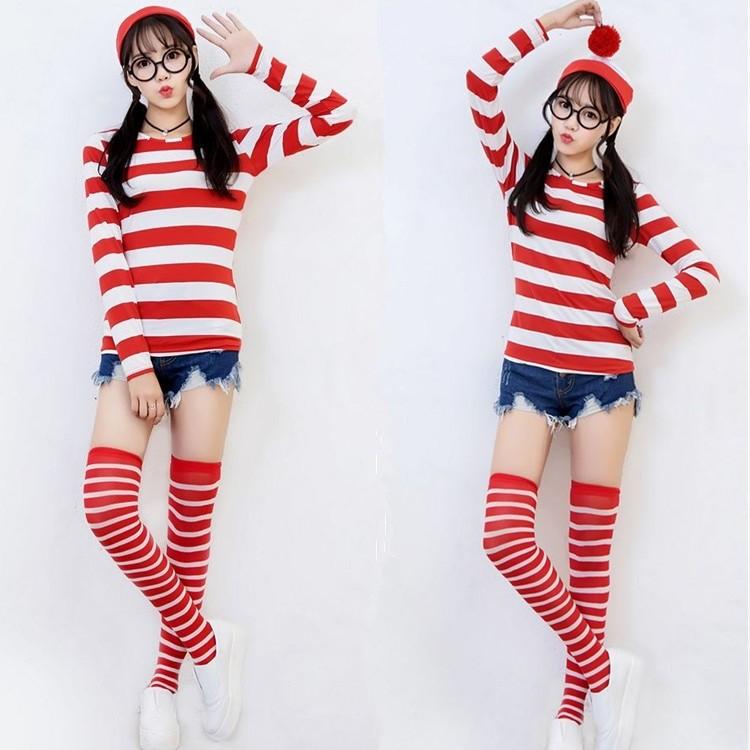 Wo ist Walter? Cosplay-Outfit für Erwachsene und Kinder aus atmungsaktivem Material für Partys