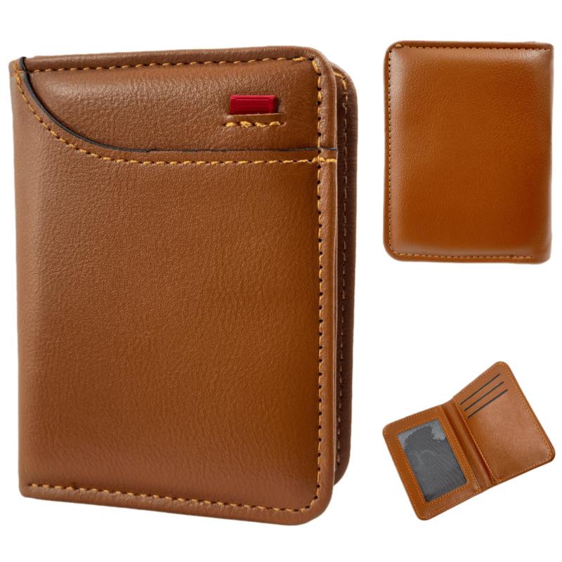 New Portable Super Slim Soft Wallet PU Leather Mini Credit Card Wallet Purse Card Holders Men Wallet Thin Small Short Wallets