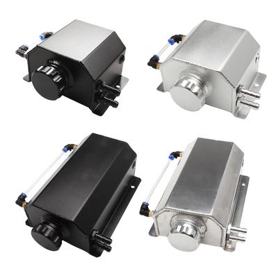 1L/2L Radiator Coolant Overflow Bottle Universal Radiator Overflow Coolant Can Polished Reservoir Automobile Parts