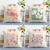 Classic Flower Market Pillow Case Plush Fabric Soft Double Sided Print Sofa Cushion Cover Throw Pillow Covers