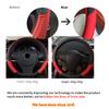 DERMAY PU Leather Sport Car Steering Wheel Cover for Mazda CX-3 CX-4 CX-5 CX-7 CX-9 Anti-Slip Funda Volante Auto Accessories
