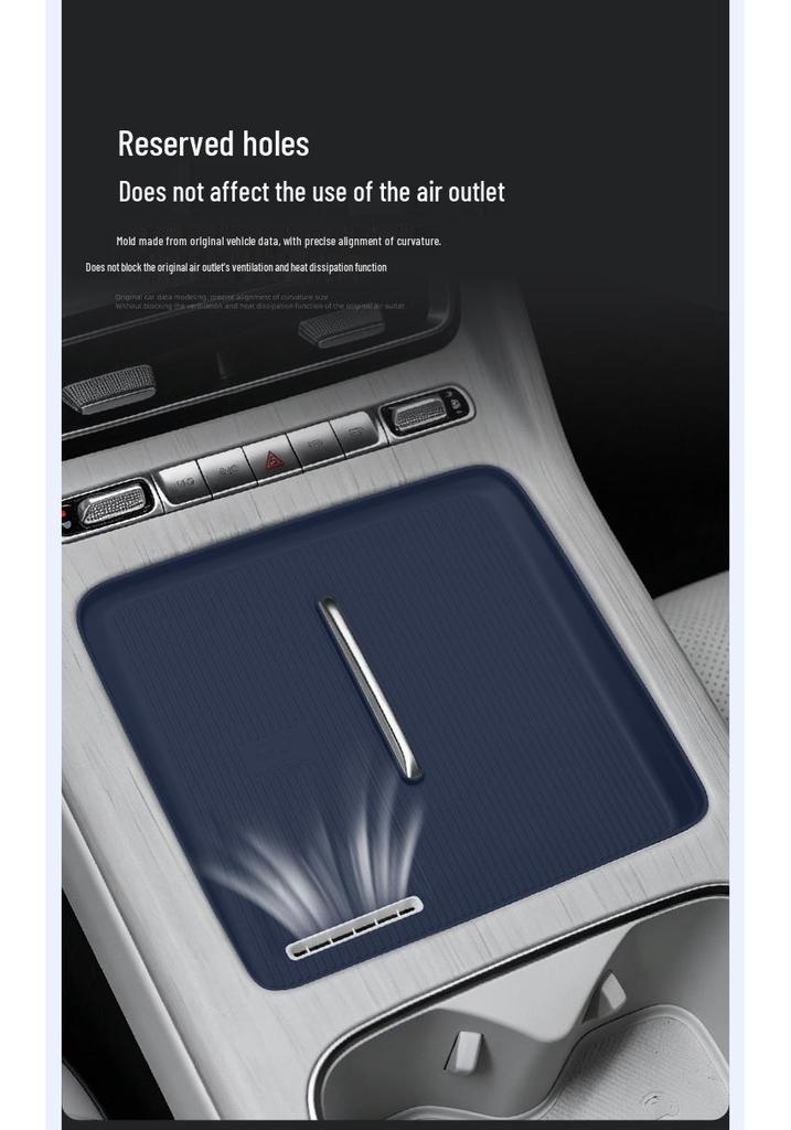 Chery Fengyun T9L Silicone Wireless Charging Pad - Center Console Phone Accessory for Car Interiors
