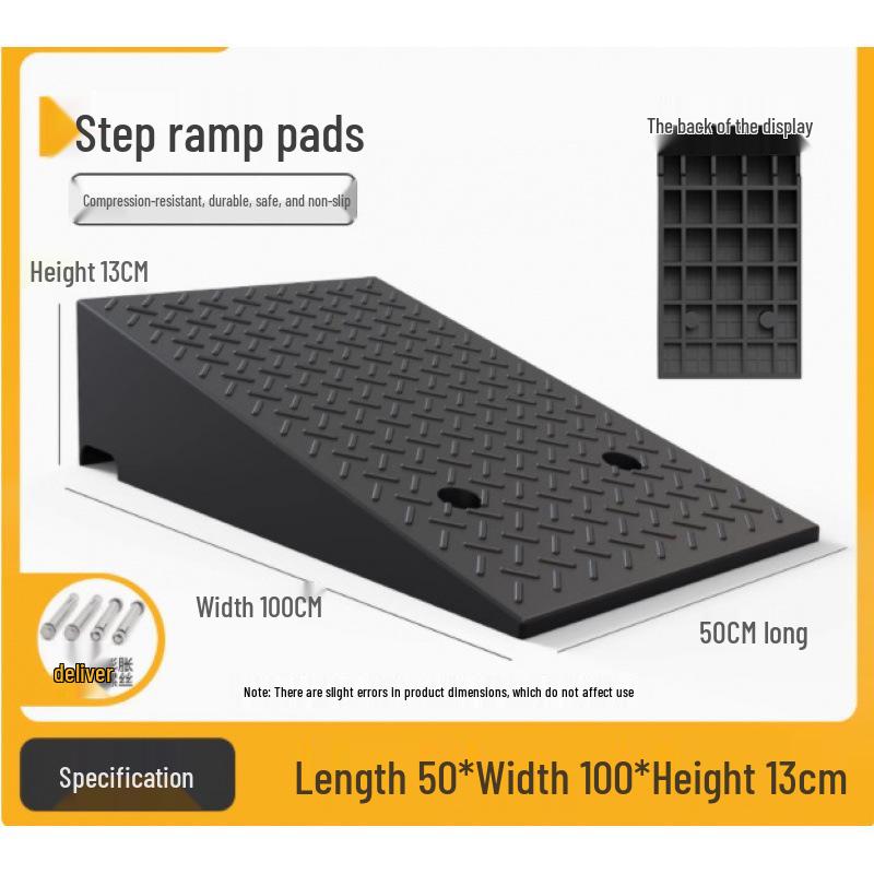 Rubber Curb & Threshold Ramp Mat for Home and Car 