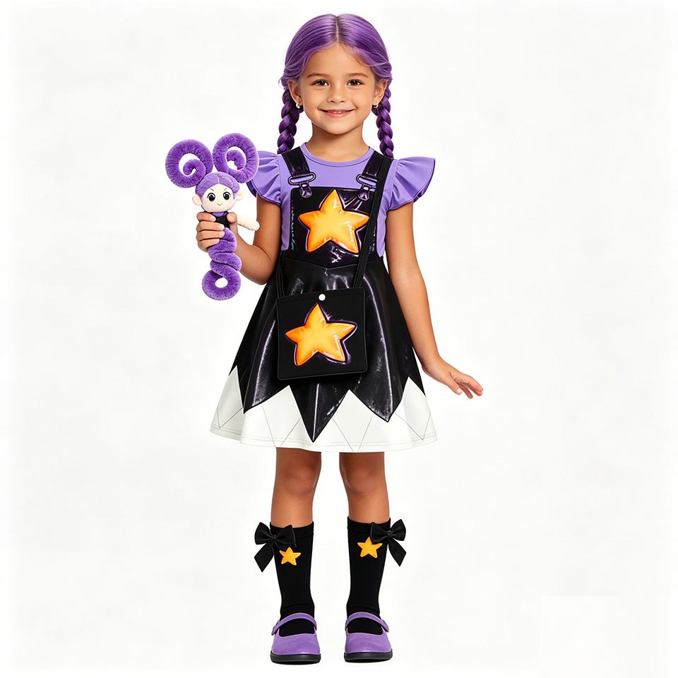 Beliebtes Abenteuerspiel Poppy Kinderkleidung Halloween Rollenspiel Lily Mädchen Verkleidung Themenveranstaltung Karnevalsparty Kinderkostüm