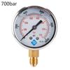 16 Styles Dual Scale Liquid Filled Pressure Gauge with Brass Internals 1/4" BSPT Bottom Mount Pressure Gauge Durable