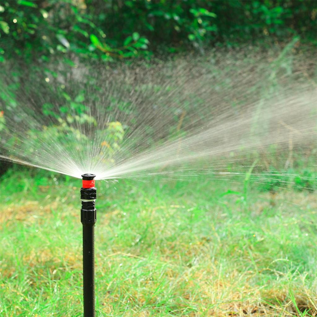 Garden Pop-up Watering Sprinkler 0~360 Degree Adjustable Scattering Nozzle 1/2" Thread Bracket Farm Lawn Crops Irrigation Tools