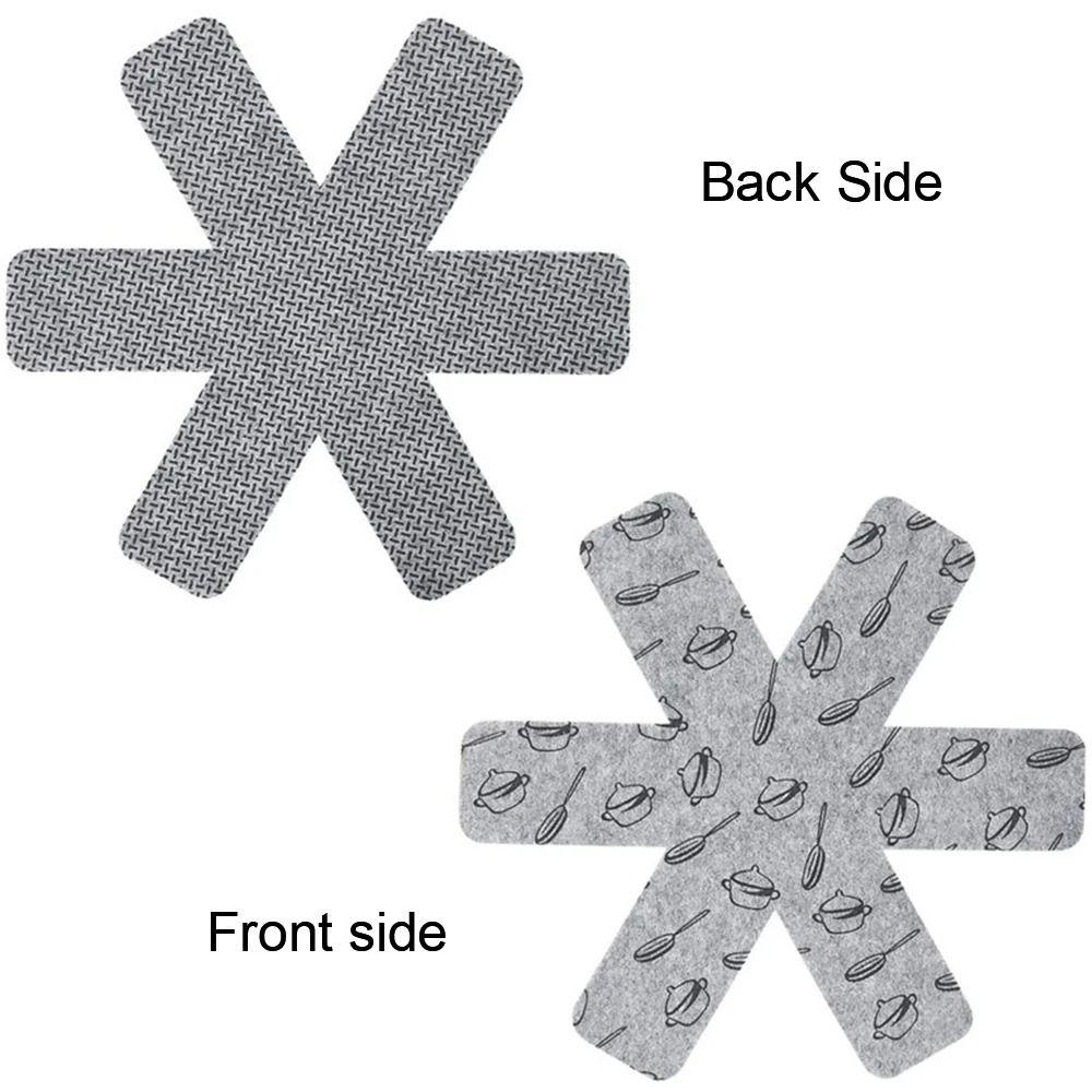 5pcs Prevent Scratching Separate Pot Bottom Felt Anti Scratching Protection Pads Cookware