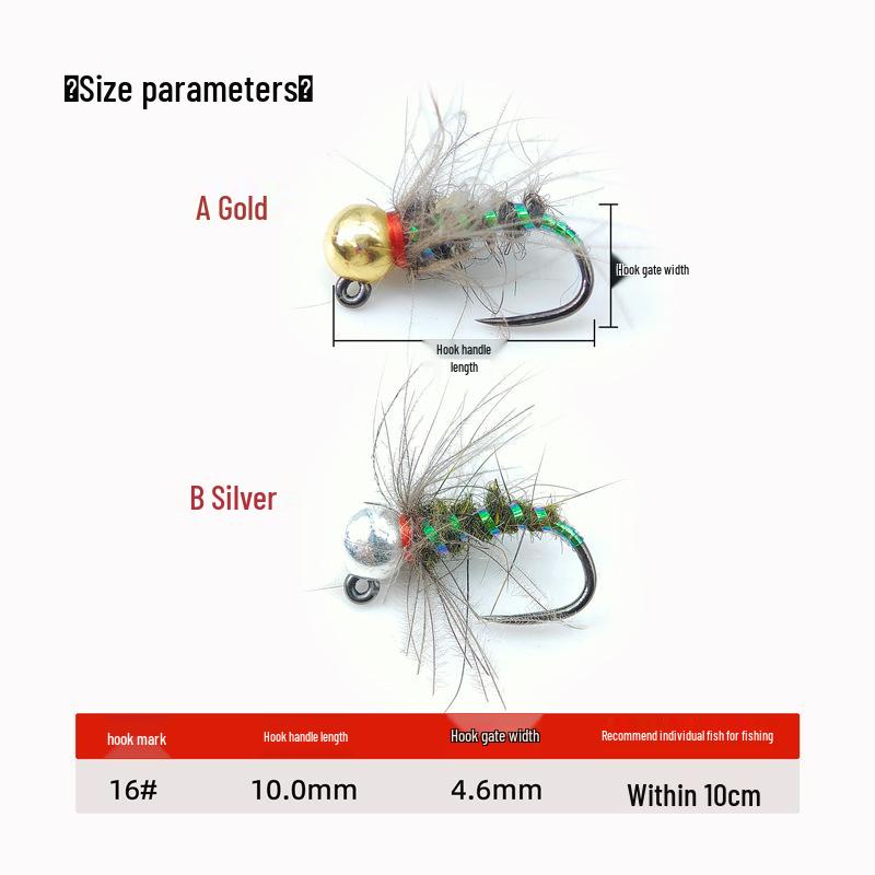 Egret LY063 CDC-Mückenlarve Fliegenfischerköder