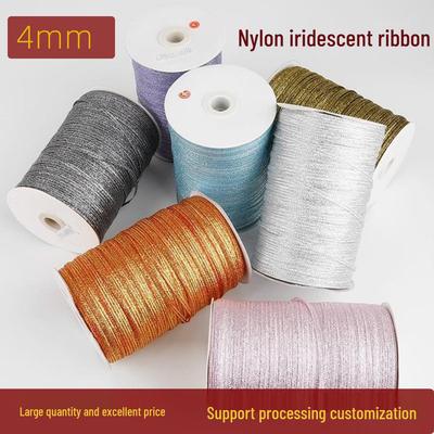 Panglică cu Sclipici Argintiu și Auriu pentru Ambalarea Cutiilor Cadou, Materiale DIY, Cercei, Accesorii de Păr și Decorațiuni pentru Pălării