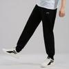 Li Ning Logo Embroidered Loose Training Running Jogger Knit Pants Men Bottoms Black AKLT995-1