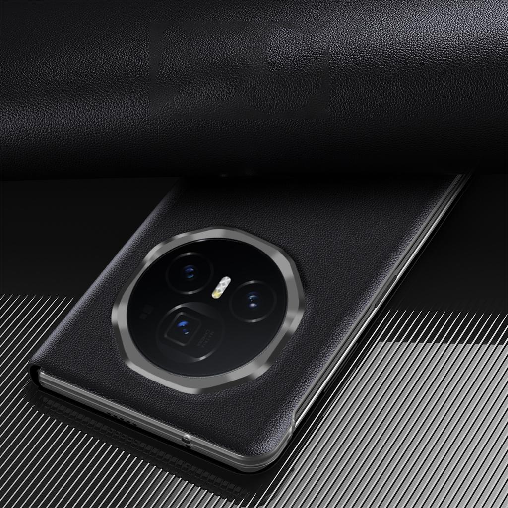 Pro Honor Magic V3 5G Pouzdro Okénko PU Kůže Kryt na Telefon se Stylusem