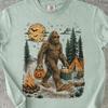 Bigfoot Summerween Comfort Colors Shirt, Halloween Camping T Shirt, Sasquatch Gift, Spooky Camp Tee