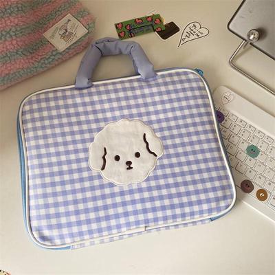 Cute Checkerboard Laptop Handbag