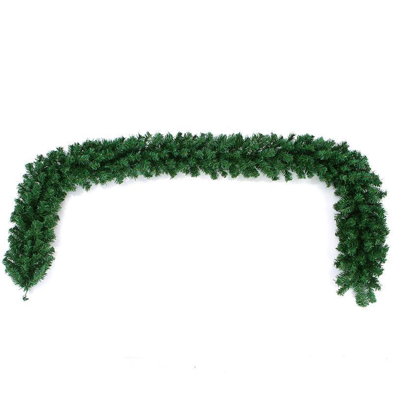 2.7M Artificial Christmas Pine Garland Reusable PVC for Holiday Stair Mantel Farmhouse Rustic Style Decor