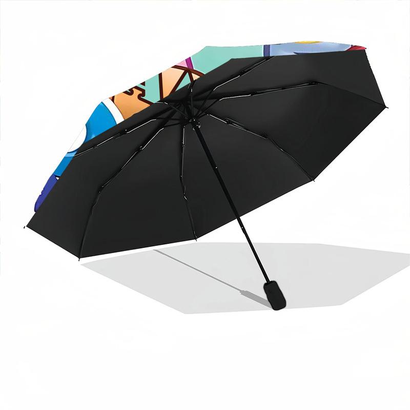1PC Dora Explorer Custom Name Automatic Open/Close, 8-Rib Durable Frame Compact Travel Umbrella for Men & Women D1222003