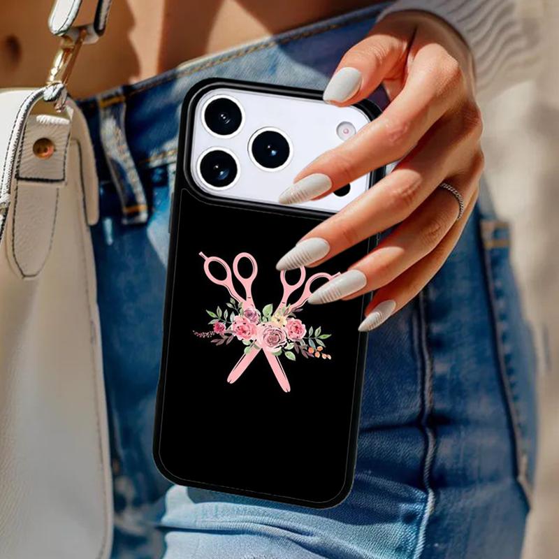 Hair Stylist Hairdresser Phone Case For iPhone 17 Air 14 15 13 12 Max Cover For Apple 14 15 16 16e 11 Pro Max Plus
