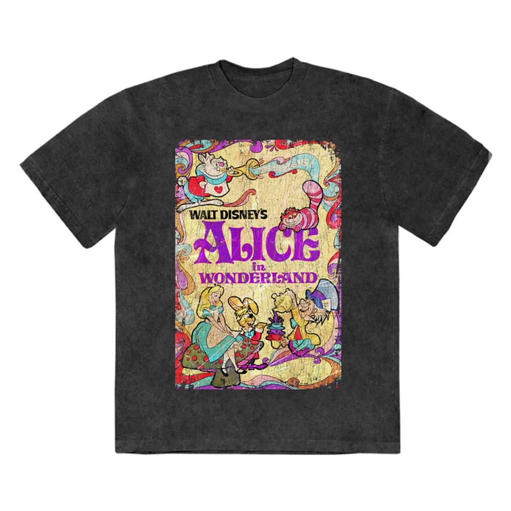 Alice In Wonderland Unisex Adult Psych Poster T-Shirt