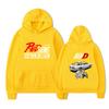Anime Drift AE86 Initial D Graphic Hoodie Casual Goth Men Women Sweatshirt Fleece Oversized Couples Streetwear Hoodies