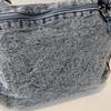 Denim Messenger Bag Vintage Women's Bag Large Capacity Multi-Layer Shoulder Bag