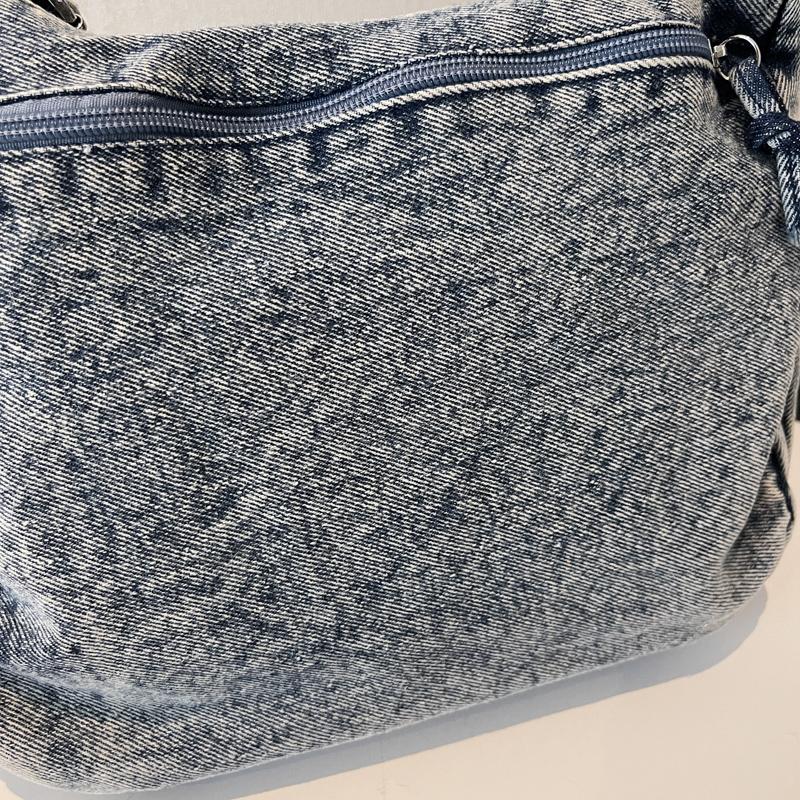 Denim Messenger Bag Vintage Women's Bag Large Capacity Multi-Layer Shoulder Bag