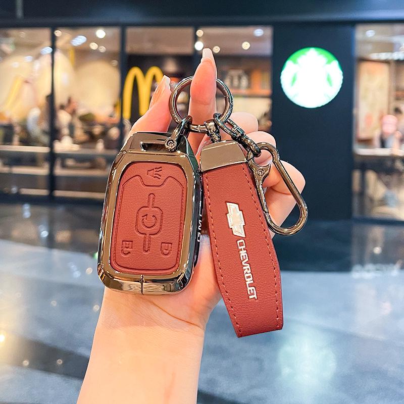 Chevrolet K5 Trax Cruze Sleuteletui - Star Milesuo Metalen Gesp Volledige Dekking Shell