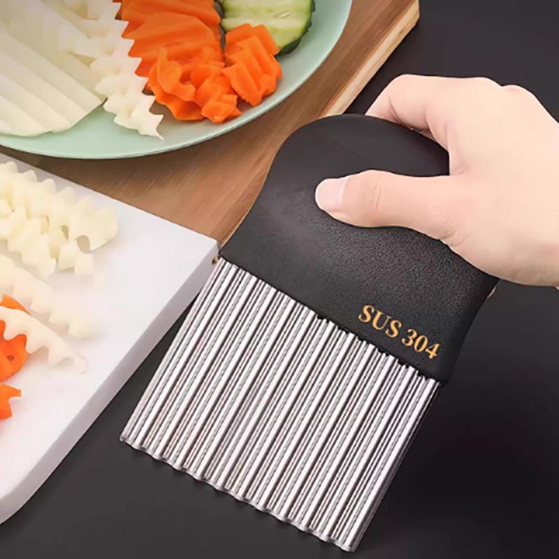 Wolf Potato Slicer Stainless Steel Corrugated Potato Slicer French Fry Cutter