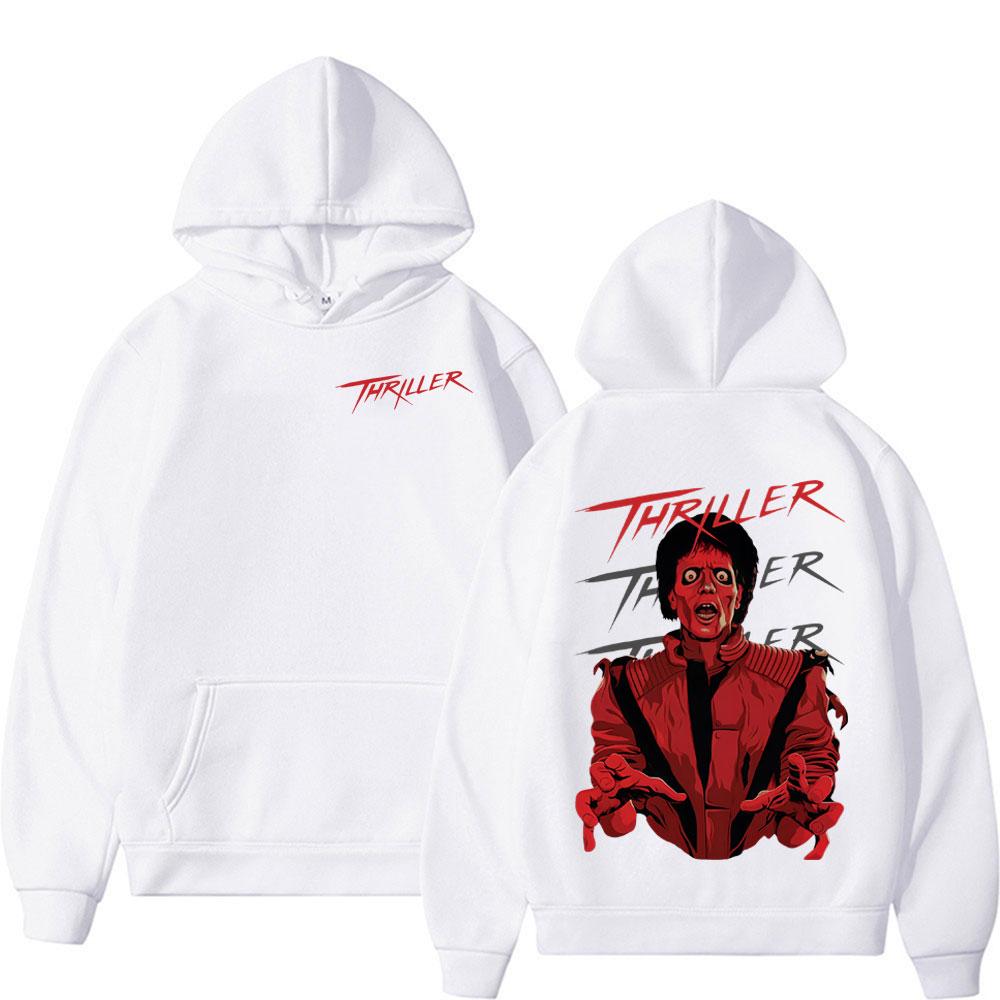 King Of Pop Michajackson Thriller Hoodies Men'S Women Harajuku Vintage Style Sweatshirts High Quality Casual Hoodie Pullovers