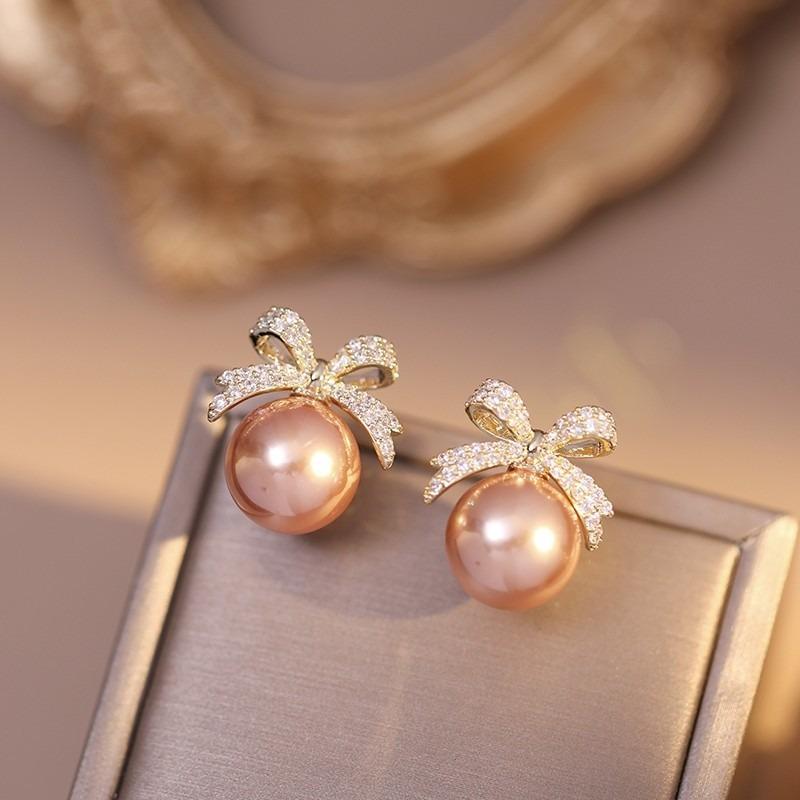 

Women s Trendy Elegant Temperament Pearl Earrings, Sweet High End Design Fashion Jewelry Accessories for Daily & Party Wear