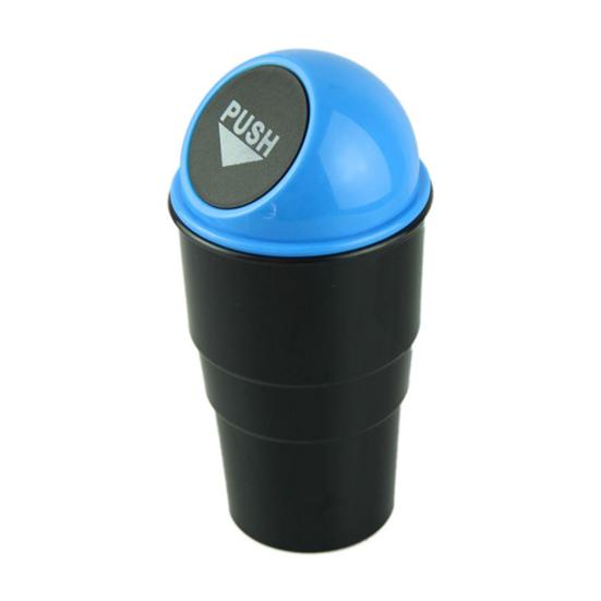 Creative Mini Auto Push Trash Can Holder Rubbish Bin Storage Box Car Accessories