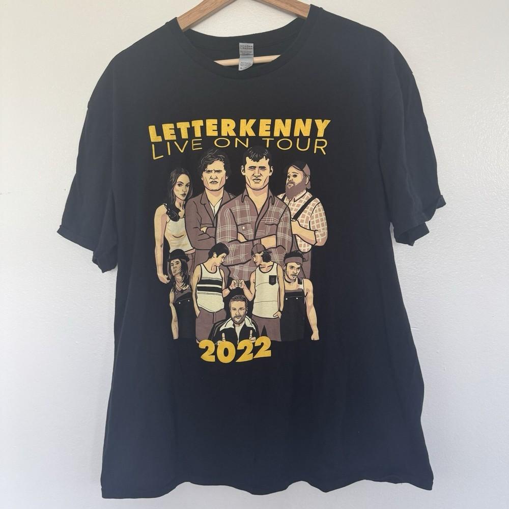 

2022 LetterKenny Live On Tour TShirt Mens XL Comedy TV Show Concert Tee Black Unisex T-Shirt M