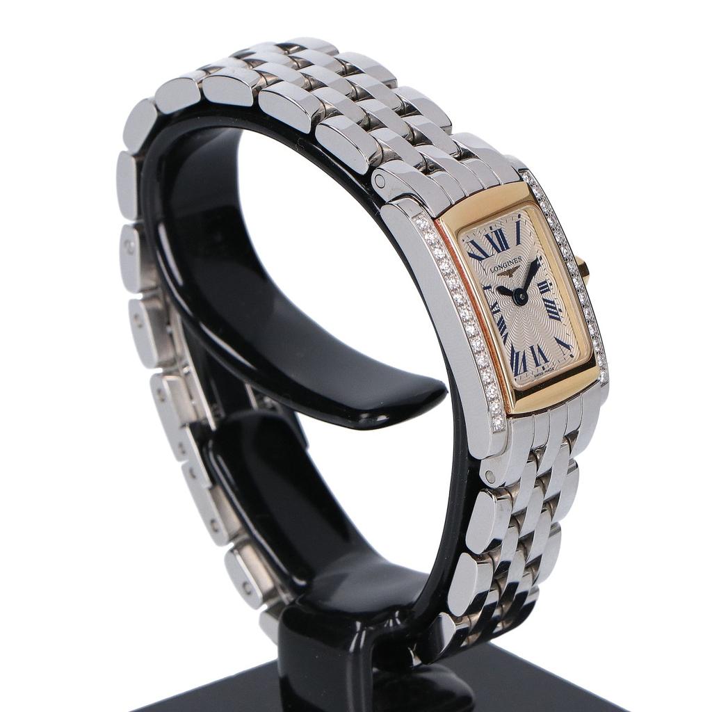 Longines L5.158.5 Dolce Vita Diamond Bezel Quartz Watches Silverx Yellow goldUsed