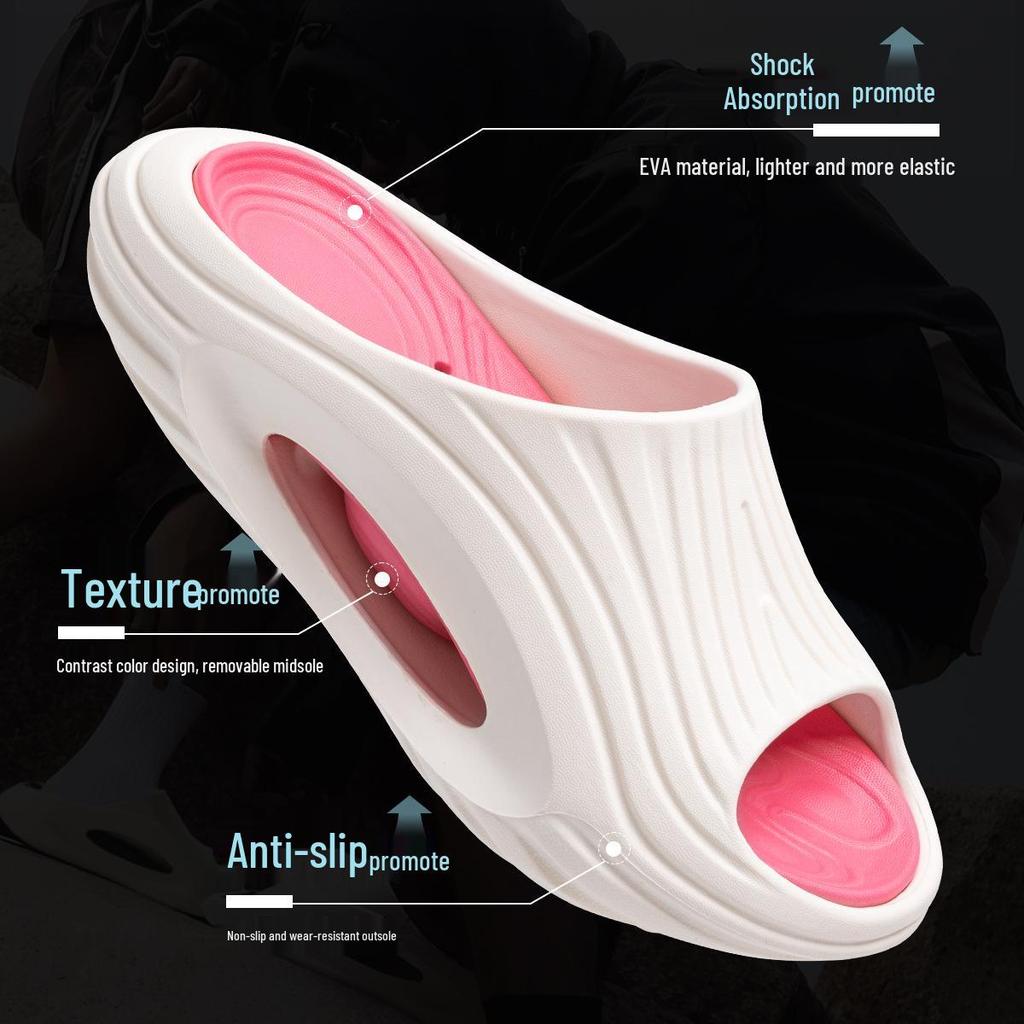 Men's Non-slip Air Cushion Summer Slippers - Comfortable, Odor-Free, Quiet EVA Material