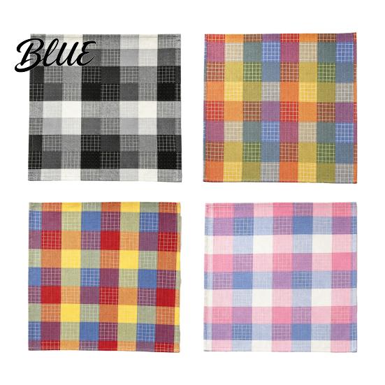 Foldable Napkins for Retro Washable Napkin Plaid Buffalo Check Banquet Colorful Cotton Linen Cloth Reusable