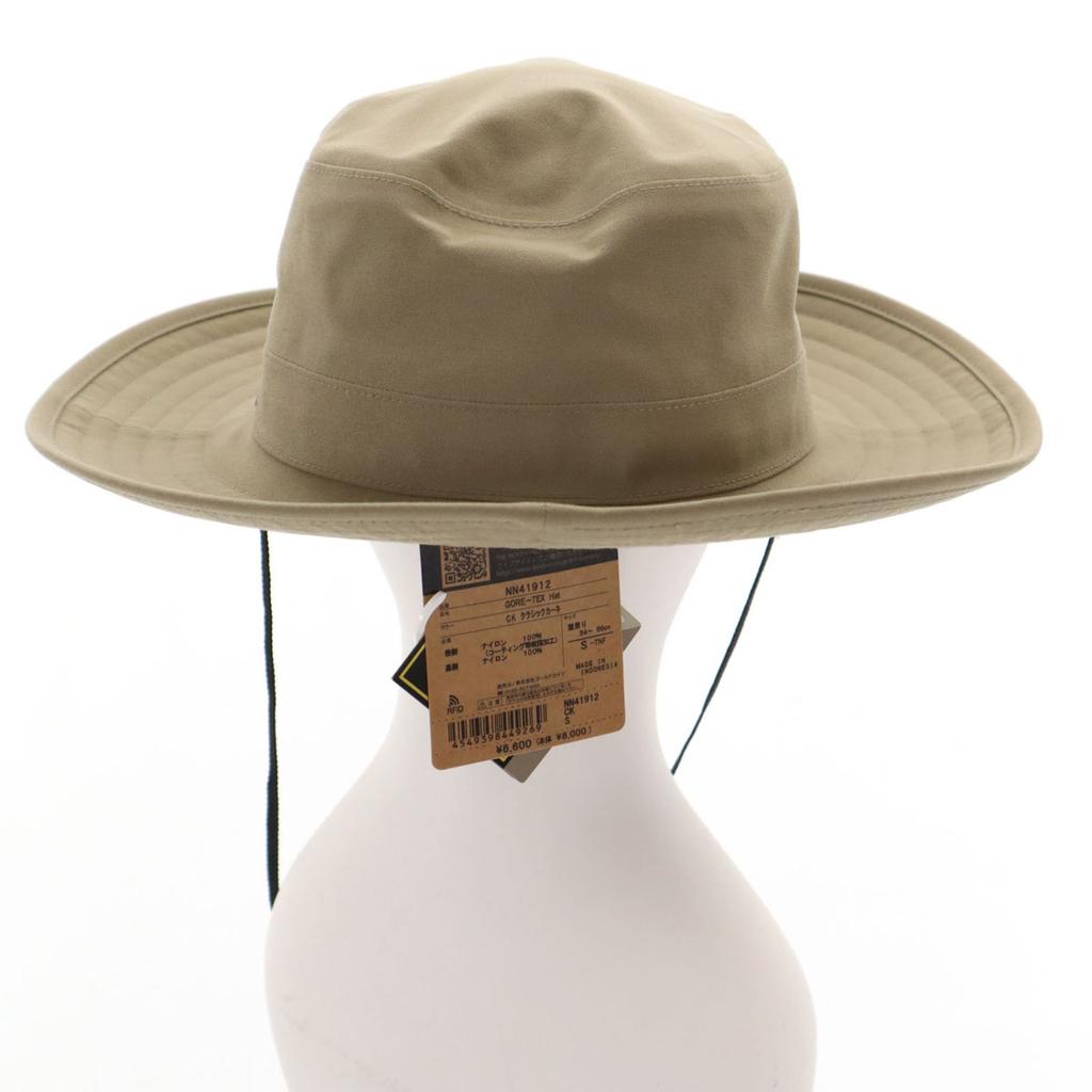 unused THE NORTH FACE hat S khaki GORE-TEX NN41912 Outdoor Waterproof Hat Men's Used