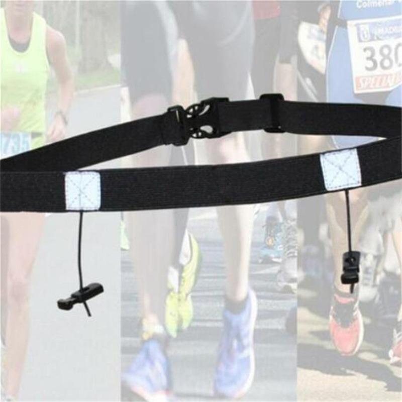Cinturón con número para correr, riñonera para correr, porta dorsales para triatlón, maratón, ciclismo, motor con 6 presillas de gel, accesorios deportivos para fitness