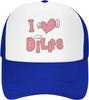 Ich liebe Dilfs Trucker-Kappe Sport Baseballkappe Lässig HipHop Unisex Freizeit Verstellbare Größe