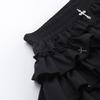 Women Harajuku Kawaii Y2K E-girl Skirts Cross Pendant Culottes Aesthetic Fairycore Short Dress Vintage Gothic Punk Cake Shorts
