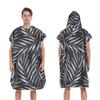 2025 Quick-Dry Hooded Swim Poncho with Zipper - Portable Bathrobe and Beach Towel