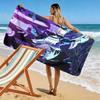 Silver Wolf 2D Flat Print Beach Towel, Large Soft Quick Dry Towel for Beach Camping Swimming.NSTJ0928613