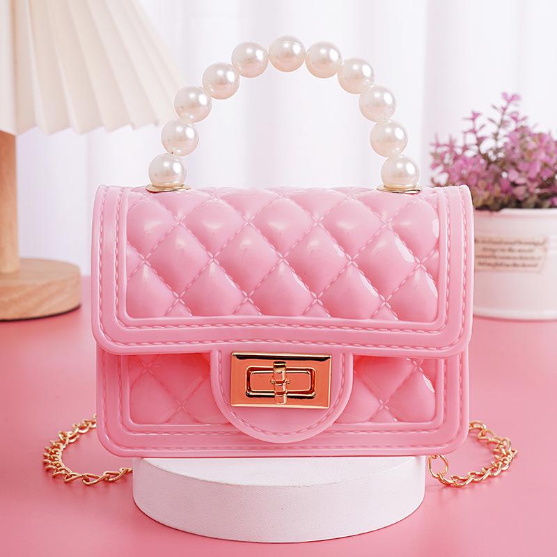 

Набор для изготовления жемчужной сумки своими руками для детей - Желейная сумочка, Аксессуары для ношения на плече и через плечо розовый