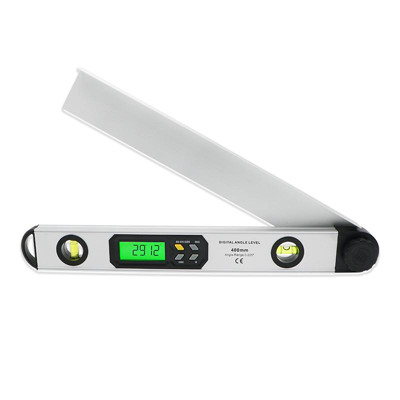 SHAHE Digital Angle Finder 0-225 ° Digital Protractor With Measuring Ruler Horizontal And Vertical Bubble Level Tool