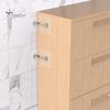 Self-adhesive Furniture Safety Devices 2Pcs Anti-falling Device No Drilling Required L Bracket Transparent Seamless Wall Anti Tips for Adhesive