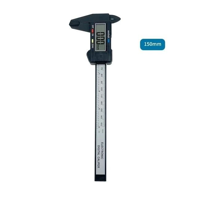 Electronic Digital Caliper Carbon Fiber Dial Vernier Caliper Gauge Micrometer Measuring Tool Digital Ruler 150mm 100mm