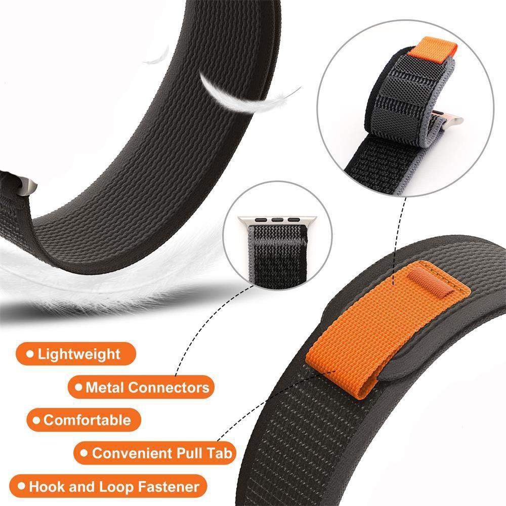 Sport Nylon Strap for Smart Watch Ultra 49mm 7 8 45mm 41mm 44mm 40mm 42mm 38mm Outdool Bands Band Bracelet for Watch Series 8 7 6 SE 5 4 3 2 1